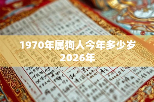 1970年属狗人今年多少岁2026年