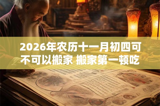 2026年农历十一月初四可不可以搬家 搬家第一顿吃什么