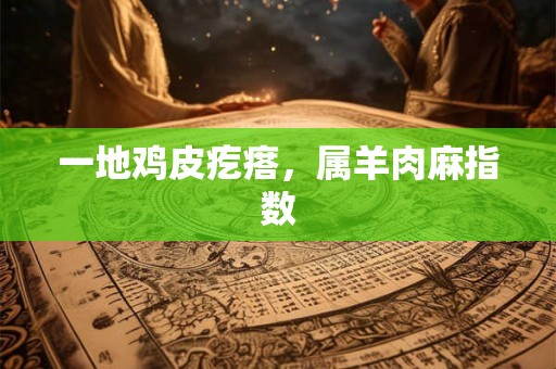 一地鸡皮疙瘩，属羊肉麻指数