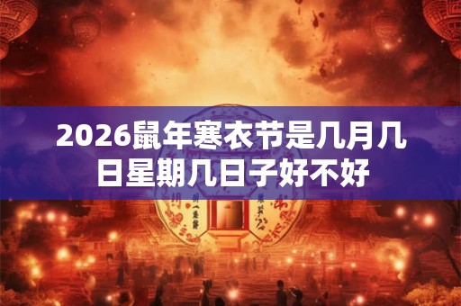 2026鼠年寒衣节是几月几日星期几日子好不好