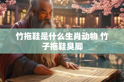 竹拖鞋是什么生肖动物 竹子拖鞋臭脚