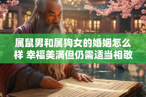 属鼠男和属狗女的婚姻怎么样 幸福美满但仍需适当相敬如宾 属鼠男和属狗女的婚姻怎么样 幸福美满但仍需适当相敬如宾