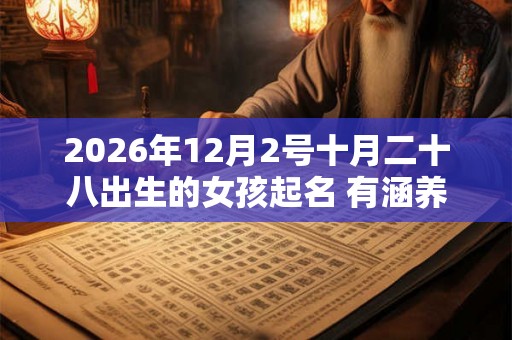 2026年12月2号十月二十八出生的女孩起名 有涵养诗意