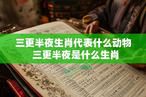 三更半夜生肖代表什么动物  三更半夜是什么生肖