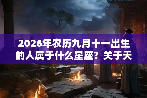 2026年农历九月十一出生的人属于什么星座？关于天秤座的神话传说。