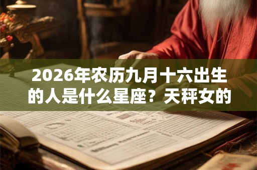 2026年农历九月十六出生的人是什么星座？天秤女的爱情观