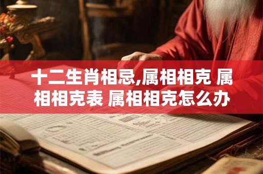 十二生肖相忌,属相相克 属相相克表 属相相克怎么办
