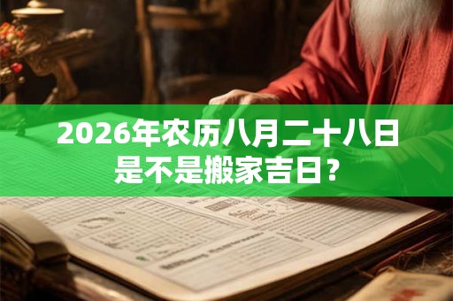 2026年农历八月二十八日是不是搬家吉日? 2026年农历八月二十八日是不是搬家吉日?