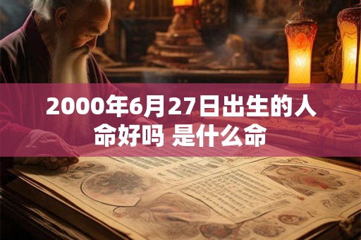 2000年6月27日出生的人命好吗 是什么命