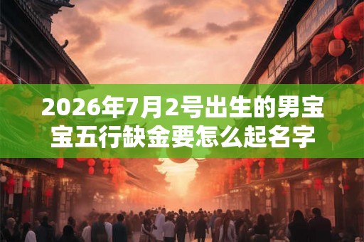 2026年7月2号出生的男宝宝五行缺金要怎么起名字
