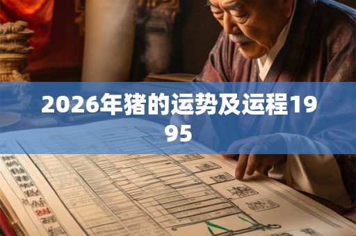 2026年猪的运势及运程1995
