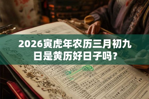 2026寅虎年农历三月初九日是黄历好日子吗？