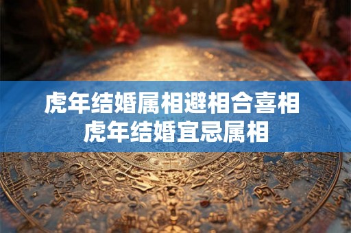 虎年结婚属相避相合喜相 虎年结婚宜忌属相
