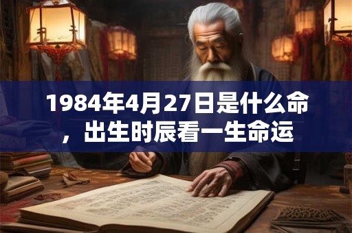 1984年4月27日是什么命,出生时辰看一生命运 1984年4月27日是什么命,出生时辰看一生命运