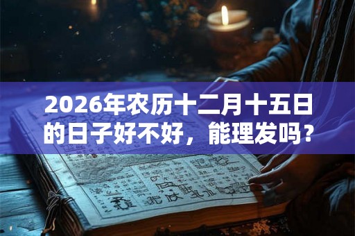 2026年农历十二月十五日的日子好不好,能理发吗? 2026年农历十二月十五日的日子好不好,能理发吗?
