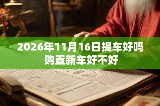 2026年11月16日提车好吗 购置新车好不好