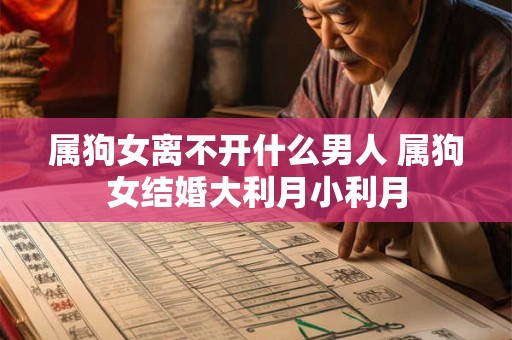 属狗女离不开什么男人 属狗女结婚大利月小利月