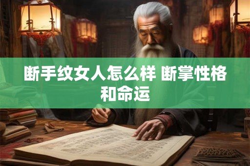 断手纹女人怎么样 断掌性格和命运