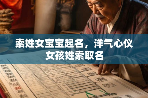 索姓女宝宝起名，洋气心仪女孩姓索取名