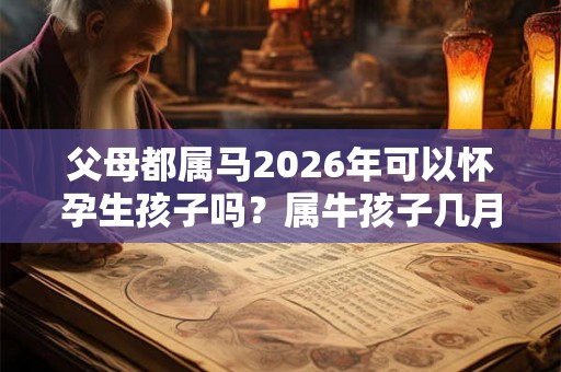 父母都属马2026年可以怀孕生孩子吗？属牛孩子几月生好？