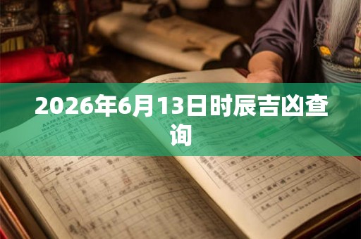 2026年6月13日时辰吉凶查询