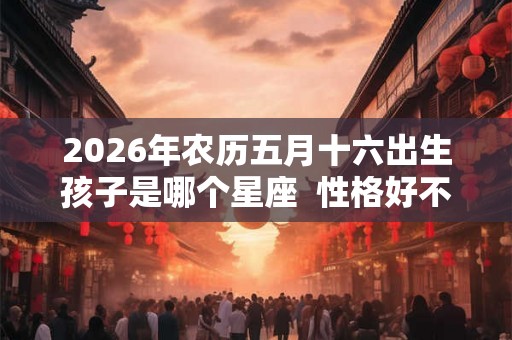 2026年农历五月十六出生孩子是哪个星座  性格好不好