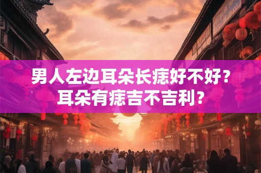 男人左边耳朵长痣好不好？耳朵有痣吉不吉利？