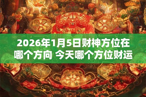 2026年1月5日财神方位在哪个方向 今天哪个方位财运好 2026年1月5日财神方位在哪个方向 今天哪个方位财运好