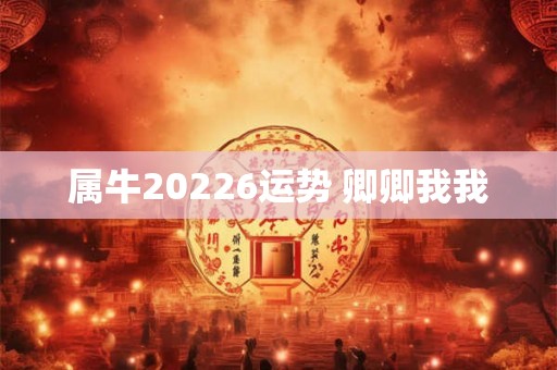 属牛20226运势 卿卿我我