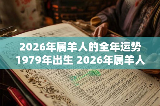 2026年属羊人的全年运势1979年出生 2026年属羊人运势如何 2026年属羊人的全年运势1979年出生 2026年属羊人运势如何