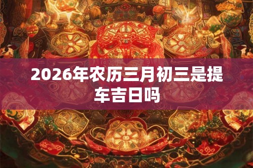 2026年农历三月初三是提车吉日吗 2026年农历三月初三是提车吉日吗