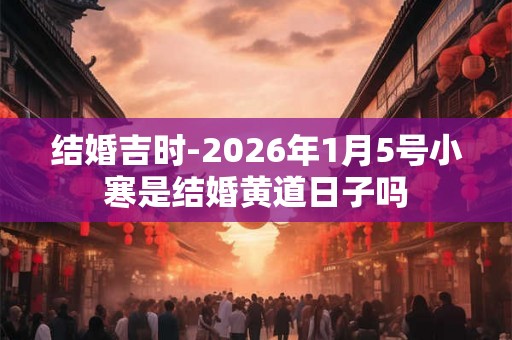 结婚吉时-2026年1月5号小寒是结婚黄道日子吗
