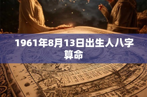 1961年8月13日出生人八字算命