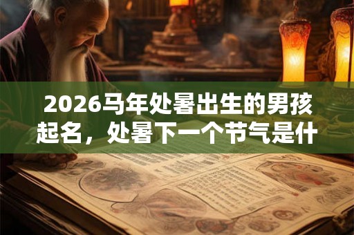 2026马年处暑出生的男孩起名，处暑下一个节气是什么？