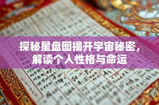 探秘星盘图揭开宇宙秘密，解读个人性格与命运
