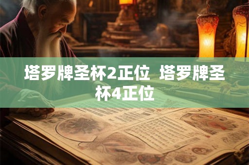 塔罗牌圣杯2正位  塔罗牌圣杯4正位