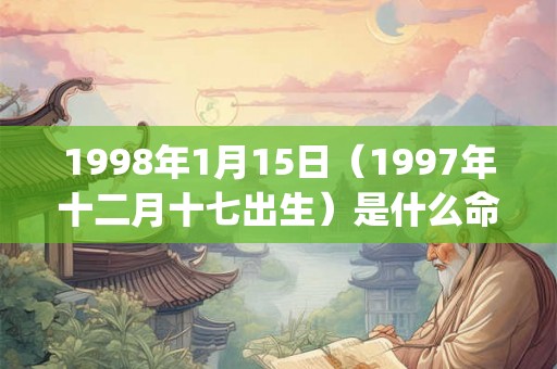 1998年1月15日（1997年十二月十七出生）是什么命_命运如何