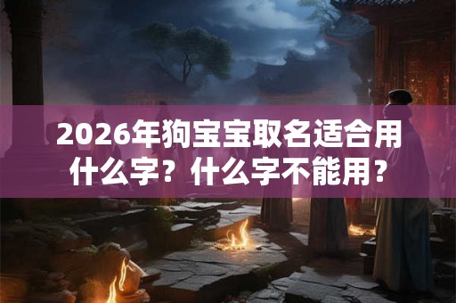 2026年狗宝宝取名适合用什么字?什么字不能用? 2026年狗宝宝取名适合用什么字?什么字不能用?