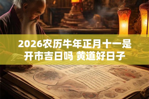 2026农历牛年正月十一是开市吉日吗 黄道好日子