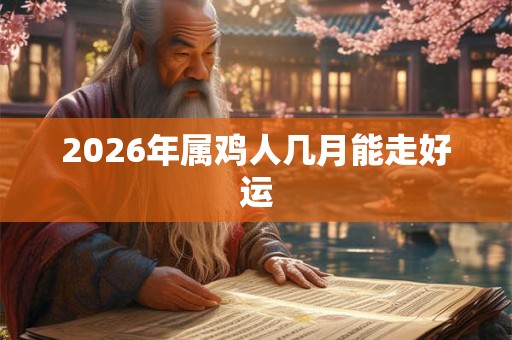 2026年属鸡人几月能走好运