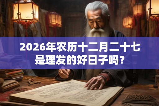 2026年农历十二月二十七是理发的好日子吗？