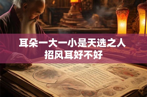 耳朵一大一小是天选之人 招风耳好不好 耳朵一大一小是天选之人 招风耳好不好