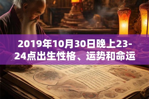 2019年10月30日晚上23-24点出生性格、运势和命运