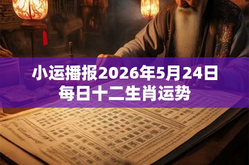 小运播报2026年5月24日每日十二生肖运势