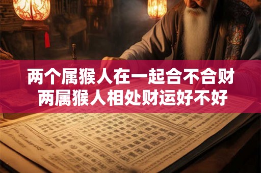 两个属猴人在一起合不合财 两属猴人相处财运好不好