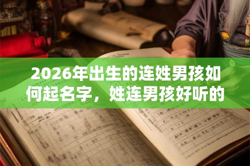 2026年出生的连姓男孩如何起名字，姓连男孩好听的名字