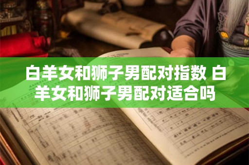 白羊女和狮子男配对指数 白羊女和狮子男配对适合吗