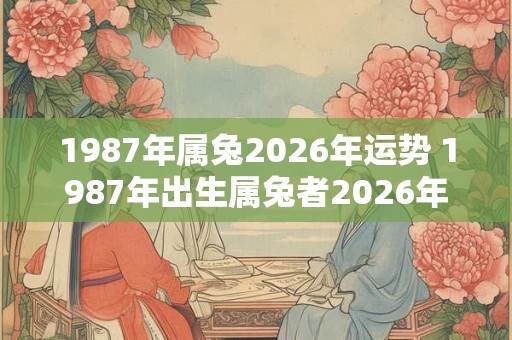 1987年属兔2026年运势 1987年出生属兔者2026年运势如何