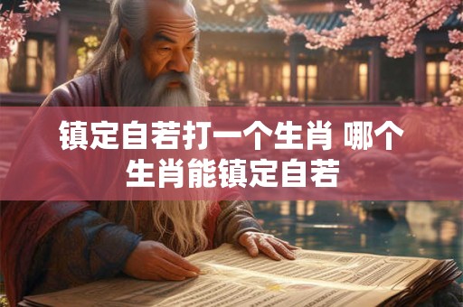 镇定自若打一个生肖 哪个生肖能镇定自若