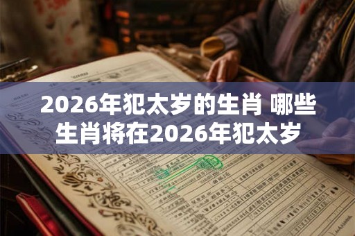 2026年犯太岁的生肖 哪些生肖将在2026年犯太岁